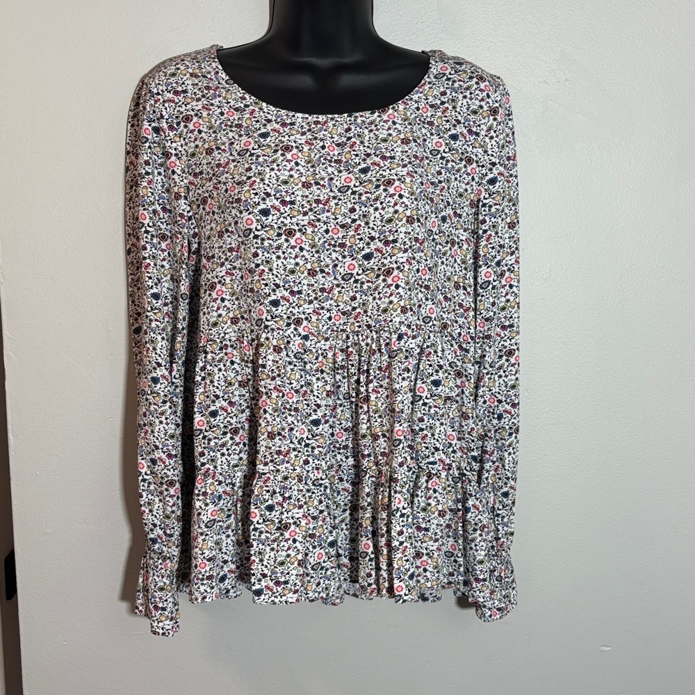 Jane and Delancey Multicolor Floral Blouse small